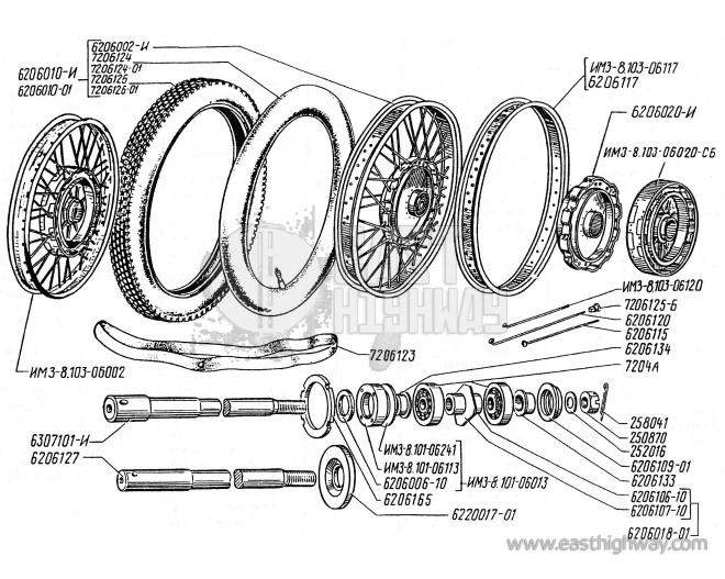 Wheel - Spare parts - Ural - East Highway